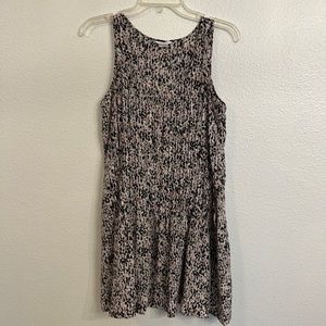 Club Monaco Patterned Scoop Neck Tank Dress with pockets